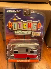 Greenlight Hitched Homes 1962 Shasta Airflyte Camper. aluminum & Red