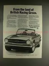 1971 Triumph TR-6 TR6 Car Ad - British Racing Green!!