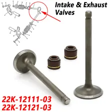 For Yamaha Badger Grizzly Raptor YFM80 Intake & Exhaust Valve Kit #22K-12121-03 (For: Yamaha Badger 80)