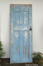 Vintage French Country Blue Door ~ Interior Rustic Distressed Farmhouse Door