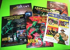 Area 51 Site 4 Maximum Force Flyers Set 6 NOS Video Arcade Game Original Retro