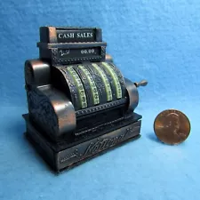 Dollhouse Miniature Metal Old Fashion Cash Register for Country Store DDL8757