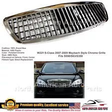 2007 2008 2009 S550 S63 S450 S-Class Grille W221 Chrome GT Maybach Style New (For: 2009 S550)