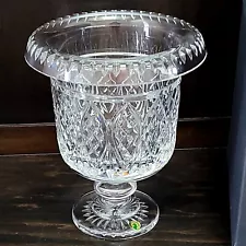 House of Waterford Museum 11" Handmade Crystal Footed Turnover Ice Pail Bucket