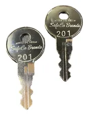 Replacement Keys for Better Built Boxes Key Codes 201-219 SafeCo Brands 2-Keys