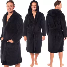 Mens Robe EX STORE Heavy Weight Snuggle Hooded Luxury Dressing Gown RRP $90