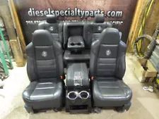 2008 - 2010 FORD F350 F250 HARLEY DAVIDSON CREWCAB LEATHER SEATS (BLACK) POWERED