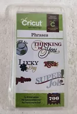 Special Listing: Brand New Never Linked Cricut Shapes Cartridge Phrases Images