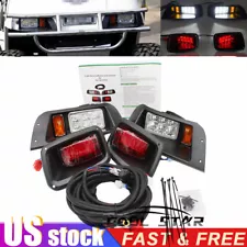 For EZGO TXT Golf Cart LED Headlight & Taillight Kit 1996-2013 Gas and Electric