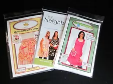 3 Uncut Patterns for Vintage Aprons Unused NOS