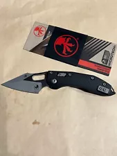 Microtech MANUAL Stitch Ram-Lok Fluted Black ALUMINUM Apocalyptic