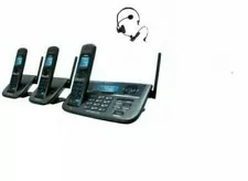 Uniden XDECT R055+2 2Line Digital Cordless Phone 3Handsets Answer Machine