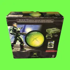 Original Microsoft Xbox Halo Special Edition Green Console New In Box Sealed