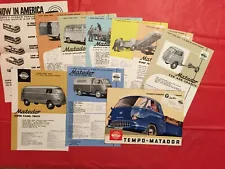 LOT 10---1957 TEMPO MATADOR "TRUCKS" German Truck Dealer Brochures (English)