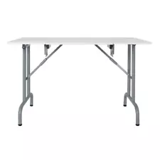 Sew Ready Craft Sewing Table Drop-Down Platform White Fold-In Legs Steel Frame