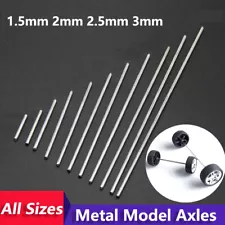 Metal Round Axles Long Shaft Rod Bars for DIY Model Toy RC Car Wheel 1.5/2/3mm