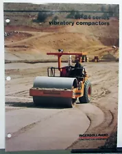 1984 Ingersoll Rand SP 84 Series Vibratory Compactor Specs Construction Brochure