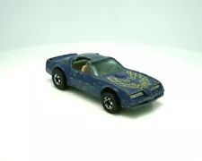 Hot Wheels Hot Bird Blue Trans Am Blackwalls 1977 Hong Kong Rare Car - READ