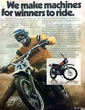 1974 Yamaha DT250 Enduro Motorcycle photo "Bikes for Winners" vintage print ad