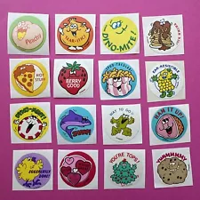 vintage 1980’s scratch & sniff sticker GLOSSY Trend singles 80s 90s lot