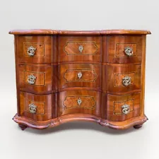 Antique Miniature Baroque Chest Of Drawers - Salesman Sample