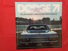 1971 DODGE "STATION WAGONS---POLARA & MONACO" Car Dealer Sales Brochure