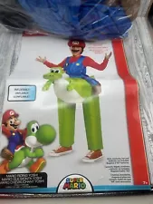 Nintendo Mario Riding Yoshi Inflatable Child( M7/8) Costume Super Mario Bros