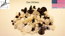 Over 150 Plastic Gears 3/4" to 2 1/2" Gear Variety Assortment DIY Robotics Build