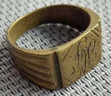 WW2 German wh soldier's private signet ring War Relic Rare