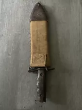 WWI US Bolo Knife Model 1917 Plumb Phila 1918 - Canvas Scabbard