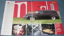 1947 Chevy Suburban Panel 3100 Street Rod Article "That Old Time Feelin"