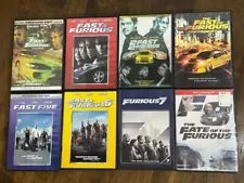 Lot of Fast & Furious DVDs (8 DVDs) (Fate of the Furious NEW) SL04