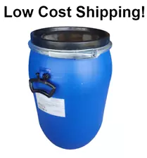 15 Gallon Food Grade Barrel Drum with Removable Lid, Seal, and Handles