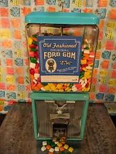 Vintage Northwestern Glass Globe Gum/Candy Machine, w/ 25cent mechanism.