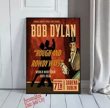 Custom Bob Dylan 2024 Tour Poster