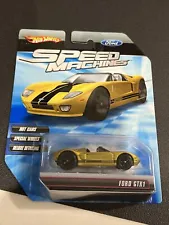 Hot Wheels Speed Machines Ford GTX1 Gold With Black Stripe ￼R8488