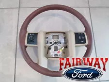 13 thru 14 Super Duty F250 F350 OEM Ford Leather Steering Wheel King Ranch NEW