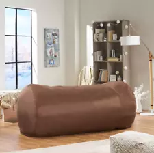 Giant Bean Bag Lounger Chair 7FT Extra Large Oversized Dorm Room Sofa Brown