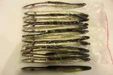 Almost Alive American Eel 11" Bulk Bag of 12 for Striper Fishing and Cobia