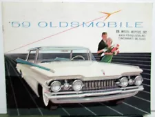 1959 Oldsmobile Dealer Color Prestige Sales Brochure Large 98 Super Dynamic 88