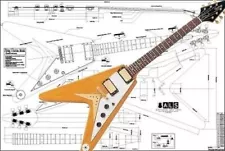 Gibson Flying V Korina® Electric Guitar Plan