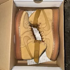 Nike Air Force 1 One High GS Wheat Flax Brown Suede CK0262-700 Multiple Sizes