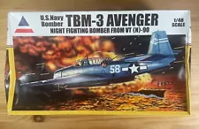 TBM-3 Avenger - Accurate Miniatures 1/48 Scale Unassembled Aircraft Kit#480121