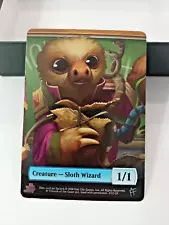 Sloth Wizard Star City Games MTG Magic The Gathering Game Night Foil Token LP