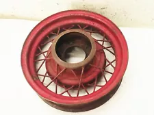 Vtg antique original Ford model A chevy dodge car truck 16" wire spoke rim wheel