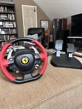 Thrustmaster Ferrari 458 Spider Steering Wheel And Pedals