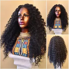 Final Sale | Kinky Curly Wig, Curly Lace Part Deep Wave African American Wig