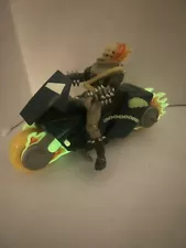 1995 Toy Biz Marvel GHOST RIDER Motorcycle Bike Glow In The Dark See Read