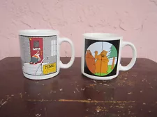 2 Vintage Far Side Gary Larson Coffee Mug from 1981-86 For Sale!!!