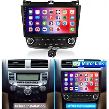 For Honda Accord 7 2003-2007 Android 12 Stereo Radio Car GPS 10" Touchscreen+Cam